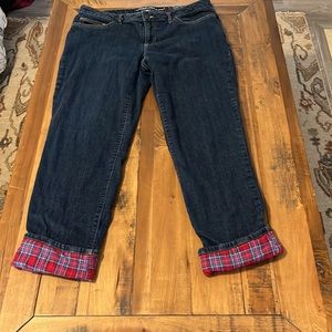 Eddie Bauer fleece lined jeans
